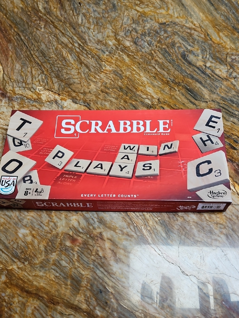 Scrabble Classic Crossword Board Game for Kids and Family Ages 8 and Up